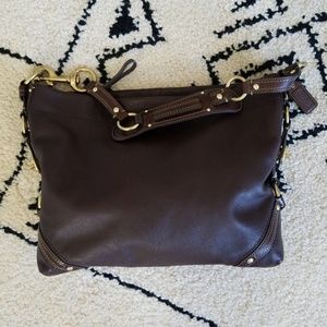 NWOT Coach Carly Medium shoulder leather bag